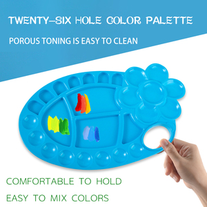<span class=keywords><strong>Palette</strong></span> de peinture circulaire en plastique Boyi Xuan TS-003 8,5x8,5 cm, outils d'<span class=keywords><strong>artiste</strong></span> en gros - Product Image 4