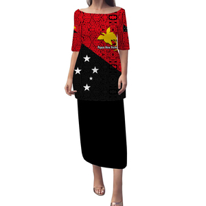 Conjunto <span class=keywords><strong>de</strong></span> vestido <span class=keywords><strong>de</strong></span> dos piezas para mujer del 50 aniversario <span class=keywords><strong>de</strong></span> Papúa Nueva Guinea <span class=keywords><strong>de</strong></span> último diseño personalizado - Product Image 5