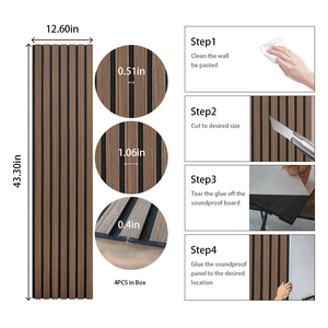 Panneaux muraux insonorisants Kasaro, très demandés, décoration intérieure, panneaux muraux autocollants, panneaux acoustiques autocollants - Product Image 5