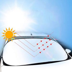 Pare-soleil de voiture pliable personnalisé avec logo, réflecteur UV et chaleur, protection intérieure estivale pour berline, SUV, camion – Cadeau publicitaire - Product Image 3