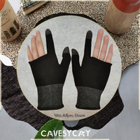 Gants de jeu pour téléphone à deux doigts, nouveau design, accessoires de jeu pour hommes et femmes avec fibre d'argent nanométrique, nouveau gant de jeu pour écran tactile