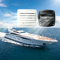 Capot de ventilation mural en plastique marin 85/130/140 mm, couvercle de sortie d'air de cabine pour la ventilation des navires/yachts