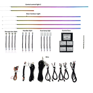 Luz LED de Ambiente <span class=keywords><strong>Interior</strong></span> para Puerta de Coche, Decoración de Iluminación de Fantasía, Versión Neón para <span class=keywords><strong>Land</strong></span> <span class=keywords><strong>Rover</strong></span> <span class=keywords><strong>Evoque</strong></span> 2015-2018 - Product Image 1
