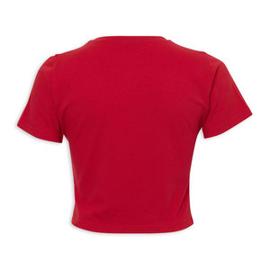 เสื้อครอปท็อปผู้หญิงผ้าฝ้าย 100% คุณภาพสูง พิมพ์โลโก้ตามสั่ง เสื้อครอปท็อปผู้หญิงระบายอากาศได้ดี พิมพ์โลโก้ตามสั่ง - Product Image 2