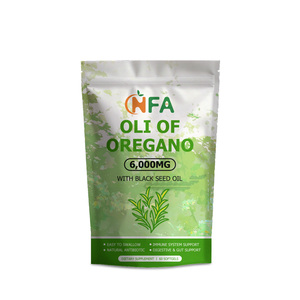OEM ODM ซอฟต์เจลน้ำมันออริกาโน 6000 มก. พร้อมน้ำมันออริกาโนและน้ำมันเมล็ดดำ ช่วยเสริมภูมิคุ้มกัน บำรุงสุขภาพลำไส้ ช่วยย่อยอาหาร และเสริมภูมิคุ้มกัน - Product Image 1