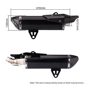 Para C400 <span class=keywords><strong>C400X</strong></span> <span class=keywords><strong>C400GT</strong></span>: Silenciador de motocicleta de rendimiento de carreras, línea de escape de carreras, ubicación original - Product Image 3