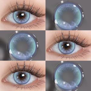 Lalens - Lentes de Contacto de Color <span class=keywords><strong>Mensuales</strong></span> al por Mayor, Lentes de Contacto Cosméticas con Diseño de Mariposa, Lentes de Contacto de Color Azul con Prescripción para Ojos Claros - Product Image 2