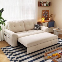 Cremeweißes Einfaches Designer-Lounge-Sofa-Set Modernes Stoffsofa Umweltfreundlich Langlebig Wohnzimmer Doppelsitzer für Zuhause und Apartment