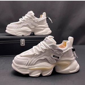 Men's Low Cut Thick Soled <b>Height</b> <b>Increasing</b> Anti-Slip Fashion Skateboarding <b>Shoes</b> New Outdoor Casual Trend Cotton Lining - Product Image 1
