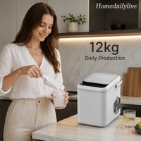 Machine à glaçons professionnelle portable électrique de comptoir pour la fabrication rapide de glaçons domestiques à dissolution lente – Vente en gros