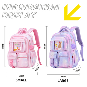 Zaino Scolastico Impermeabile Personalizzato <span class=keywords><strong>per</strong></span> Ragazze con Supporto Ergonomico <span class=keywords><strong>per</strong></span> la Schiena e Multi Scomparti <span class=keywords><strong>per</strong></span> Classi 1-6 - Product Image 3