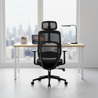 Chaise ergonomique pour bureau, chaise de direction, chaise de bureau en maille, silla de oficina, pivotante, réglable, chaise de bureau en maille