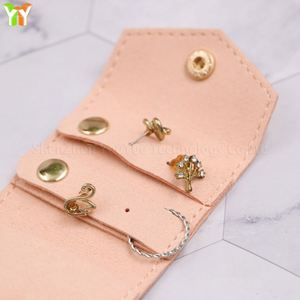 Estuche Portátil Compacto de Microfibra para Guardar Anillos, Aretes y Joyas, Mini Bolsa - Product Image 5