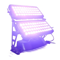 Lumière murale LED de ville DMX512 IP65 96 Ledsx10W RGBW 4 en 1 pour extérieur, pour la décoration de bâtiments, de parcs à thème, de spectacles et de scènes