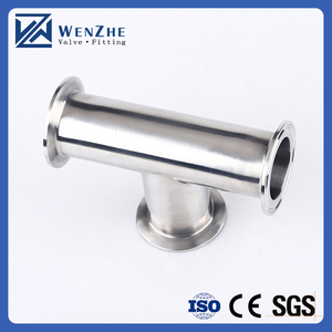 3 Zoll 76mm Sanitär Edelstahl klemme Equal Tee 3-Wege-Rohrverschraubungen 304 316 TC Tri Clamp Tee - Product Image 5