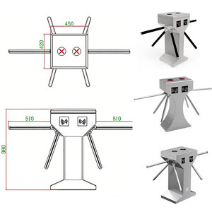Sistema di Controllo Accessi con Tornello a Treppiede e Riconoscimento Facciale Biometrico per Ingresso Pedonale - Product Image 2