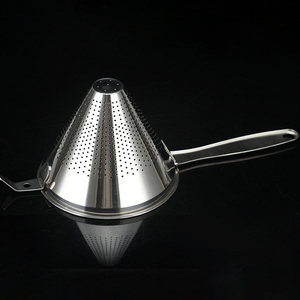 Utensilios y Accesorios de Cocina Yurtrain, Colador, Filtro de Aceite para Freír, Embudo de Filtrado, Colador Cónico de Acero Inoxidable - Product Image 1