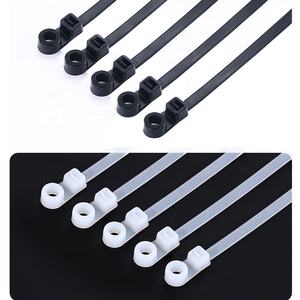 100個入り セルフロック式取り付け可能ヘッドケーブルタイ <span class=keywords><strong>3</strong></span>*120mm 固定ナイロンジップタイ 環境に優しいネジ - Product Image 6