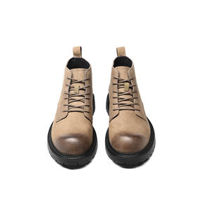 Bottes de travail de luxe haut de gamme pour hommes, imperméables, à lacets, avec semelle Goodyear, en cuir véritable vintage Amish, tige en cuir robuste - Product Image 3