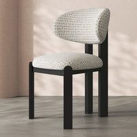 Chaise de salle à manger de luxe, style antique rétro, en tissu, bois et cuir, pour la maison, style nordique moderne, ensemble de chaises de salle à manger, meubles de salle à manger pour restaurant