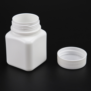 60cc Pilule 60ml Bouteille Carrée Blanc 2oz Hdpe avec Joint En Aluminium PE Sérigraphie Bouchon À Vis Médical Emballage CN;ZHE <span class=keywords><strong>HUANUO</strong></span> - Product Image 5
