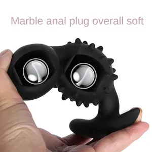 Perlas anales de silicona con bola incorporada, masajeador de próstata, juguetes de masturbación para adultos - Product Image 3