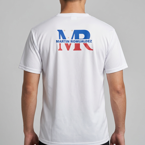 T-shirt all'ingrosso per la campagna elettorale nelle Filippine, con logo CARD Martin Romualdez MR, in poliestere ad asciugatura rapida, per raduni politici - Product Image 2
