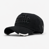 Casquettes de baseball ajustables non structurées pour l'extérieur, avec logo brodé personnalisé, de la gamme Baez X 31 Hats BZTO, avec logo métallique à épingle, fabriquées en usine