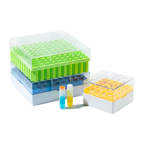 Boîte de stockage de cryovials de laboratoire PC 100 Wells, boîte de congélation en polystyrène pour flacons d'échantillons - Product Image 4
