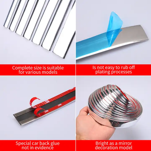 Xe cửa cạnh bảo vệ cho cửa sổ Bumper trang trí xe chrome <span class=keywords><strong>trim</strong></span> linh hoạt PVC trang trí <span class=keywords><strong>TRIM</strong></span> - Product Image 6