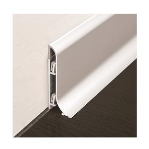 Plinthe PROSKIRTING SHELL en aluminium anodisé argenté, fixée au mur avec du silicone ou vissée - Product Image 1