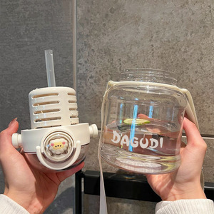 Dagudi Plastic Water Cup 1L With Tea Infuser Portable Travel For Women - Product Image 2
