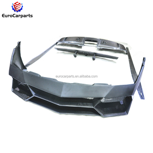 Kit carrosserie en fibre de carbone Lam <span class=keywords><strong>Gallardo</strong></span> LP550 2008-2012, état neuf, accessoires de voiture, pare-chocs avant et arrière, jupes latérales, diffuseur arrière - Product Image 2