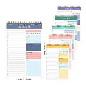 <b>A5</b> Colorful Custom Printing Inner Pages PP Cover Spiral Memo <b>Notepad</b> Daily Planner Notebooks - Product Image 1