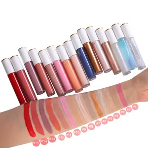 Hotsale Jelly Lip Gloss ฉลากส่วนตัว Lip Gloss Glitter Liquid ลิปสติกสำหรับแต่งหน้า