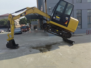 Cat 305.5e2 Mini Pelle sur chenilles Caterpillar 305.5 E2 avec chenille en caoutchouc et marteau Pelle agricole d'occasion à vendre - Product Image 5