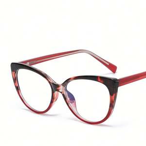 Gafas de Computadora con Marco Grande y Colorido, Estilo Ojo de Gato, TR90, con Logotipo Personalizado, Anti Luz Azul, para Mujer - Product Image 3