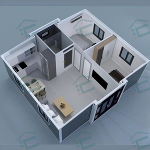Ce 20ft 40ft mở rộng thép container nhà wfzh đúc sẵn Tiny Modular nhà với phòng tắm và phòng ngủ - Product Image 6