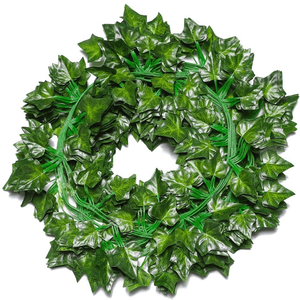 Guirlande <span class=keywords><strong>de</strong></span> <span class=keywords><strong>lierre</strong></span> artificielle, 1 pièce, fausse plante, pour un plafond, pour décorer la maison, feuilles <span class=keywords><strong>de</strong></span> vigne, vigne, graines vertes, vente en gros - Product Image 1
