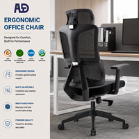 Chaise de bureau ergonomique haut de gamme avec base chromée 350 et roulettes silencieuses, chaise de direction pour bureau