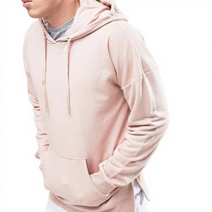 เสื้อฮู้ดผ้าฟลีซ 380 กรัม สำหรับผู้ชาย ไซส์ใหญ่ สีชมพูอ่อนล้วน ผลิตจากผ้าฝ้าย 100% เป็นมิตรต่อสิ่งแวดล้อม กันลม ระบายอากาศได้ดี เหมาะสำหรับฤดูหนาว รับสั่งทำได้ - Product Image 1