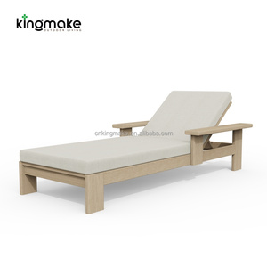 Set di Mobili da Esterno in Teak Invecchiato, <span class=keywords><strong>Lettino</strong></span> <span class=keywords><strong>Prendisole</strong></span> Commerciale in Legno per Hotel e Piscina, Sdraio Resistente - Product Image 2