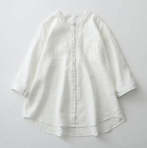 Camicia bianca con vendita diretta del produttore camicia bianca da donna a maniche lunghe a maniche lunghe abiti da donna plus size top - Product Image 4