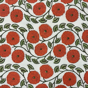 Hand Block Printed Organic 100% Cotton Fabric for Dress Making <b>Curtain</b> Bag & Cover-Girls' <b>Lightweight</b> Home Textile Wholesale - Product Image 1