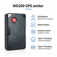 Traceur GPS 4G intelligent pour flotte d'entreprise WD200 avec alarme SOS, surveillance vocale, géolocalisation et alerte de survitesse