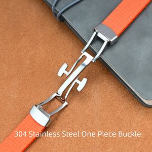 CTS 맞춤 제작 모자이크 패턴 플루오로엘라스토머 시계 밴드 18/19/20/21/22mm, 범용 브랜드 호환 명품 시계 스트랩 - Product Image 4