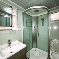 Maison conteneur sur mesure de 40 pieds, villas modulaires préfabriquées pliables dans des conteneurs pour la communauté