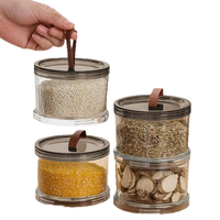 Ensemble de contenants de stockage alimentaire polyvalents MIXWARES - Organisateur de cuisine hermétique pour épices, fruits, collations, nourriture pour animaux et céréales sèches
