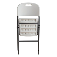 Vente en gros de chaises pliantes portables en plastique blanc Chaises de salle à manger pour fêtes de mariage et événements Chaise pliante en plastique