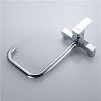 Mitigeur de cuisine à poignée unique, robinet de régulation dans le mur galvanisé avec robinet de tuyau d'eau à angle droit